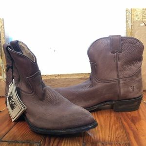 Frye leather cowboy bootie